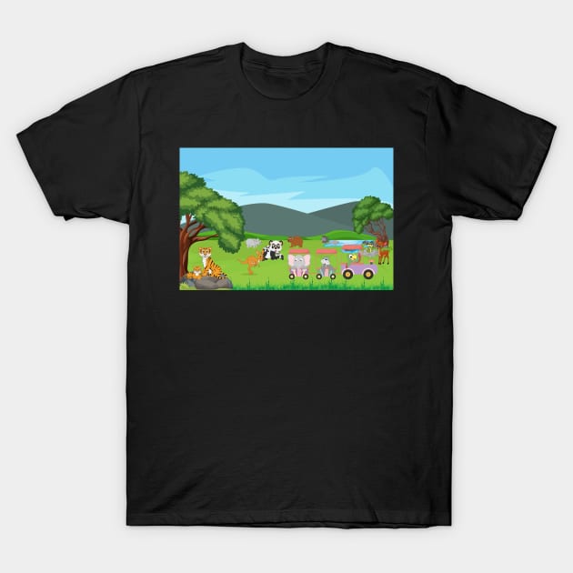 Forest Sprint T-Shirt by Rizaldiuk